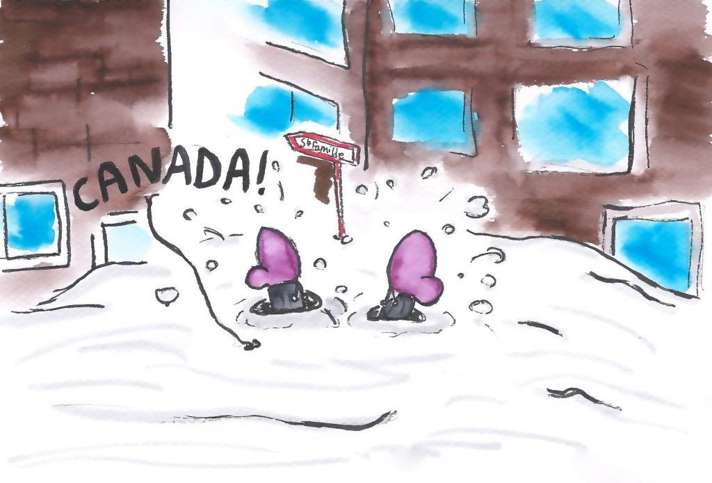 canada sous la neige
